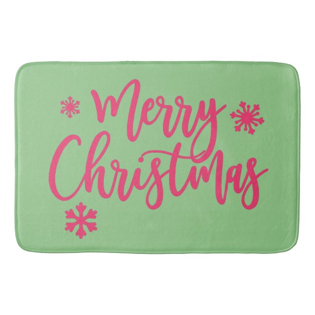 Merry Christmas Bath Mat (Front)