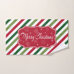 Merry Christmas Bath Towel Set