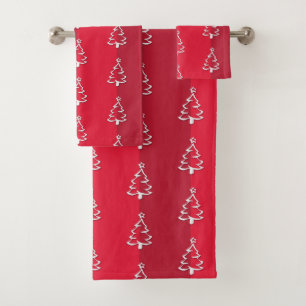 Merry Christmas Bath Towel Set