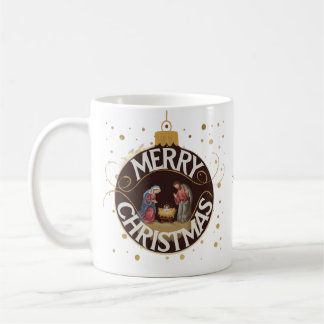 Merry Christmas Bauble Mug – Holiday Gift