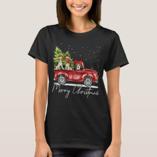 Merry Christmas Beagle Lover Santa Light Reindeer T-Shirt
