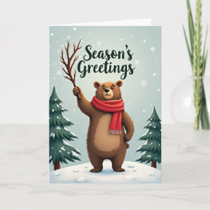 Merry Christmas Bear Card