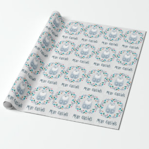 Merry Christmas Bear Wrapping Paper