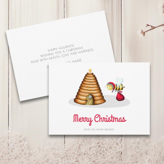 Merry Christmas Bee  Holiday Card (Creator Uploaded)