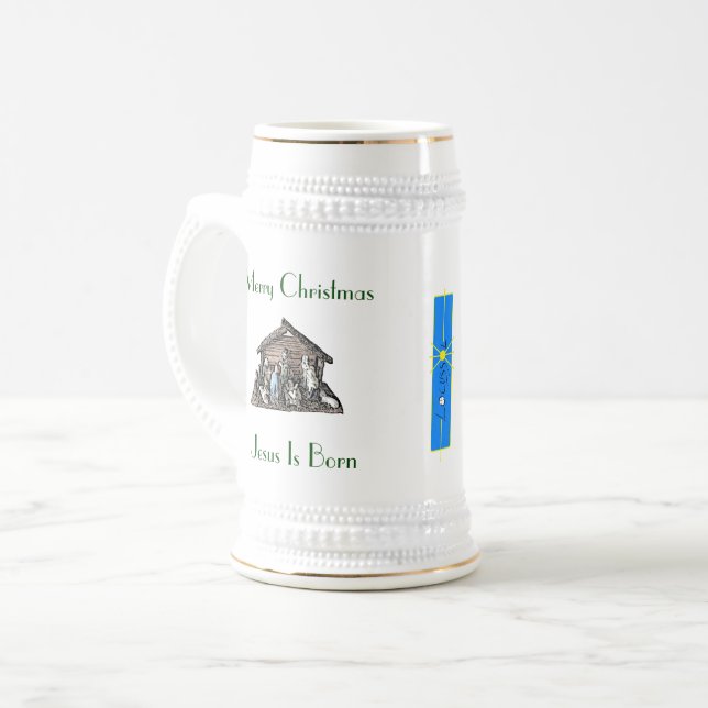 Merry Christmas Beer Stein (Front Left)