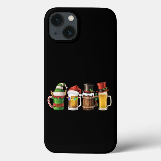 Merry Christmas Beers Drinking Santa Beer Lover  Case-Mate iPhone Case (Back)