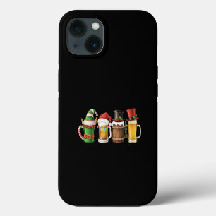 Merry Christmas Beers Drinking Santa Beer Lover  iPhone 13 Case