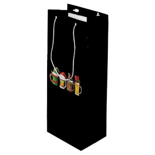 Merry Christmas Beers Drinking Santa Beer Lover  Wine Gift Bag