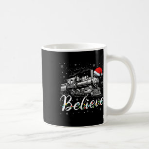 Merry Christmas Believe In Santa Claus Family Xmas Coffee Mug