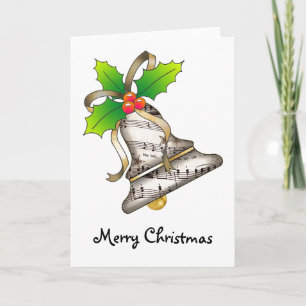 Merry Christmas Bell Holiday Card