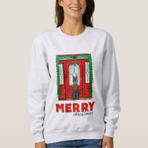 Merry Christmas Black Riesenschnauzer  Sweatshirt