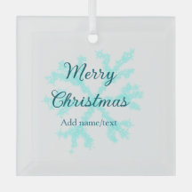 Merry Christmas blue snowflakes glitter sparkle na