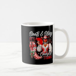 Merry Christmas Boots &amp; Bling Its A Cowgirl Th Coffee Mug