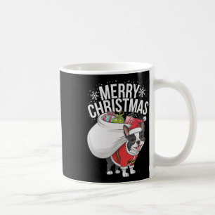 Merry Christmas Boston Terrier Coffee Mug