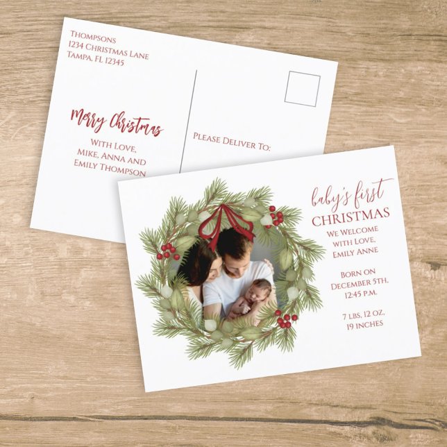 Merry Christmas Botanical Winter Holiday Wreath (Creator Uploaded)