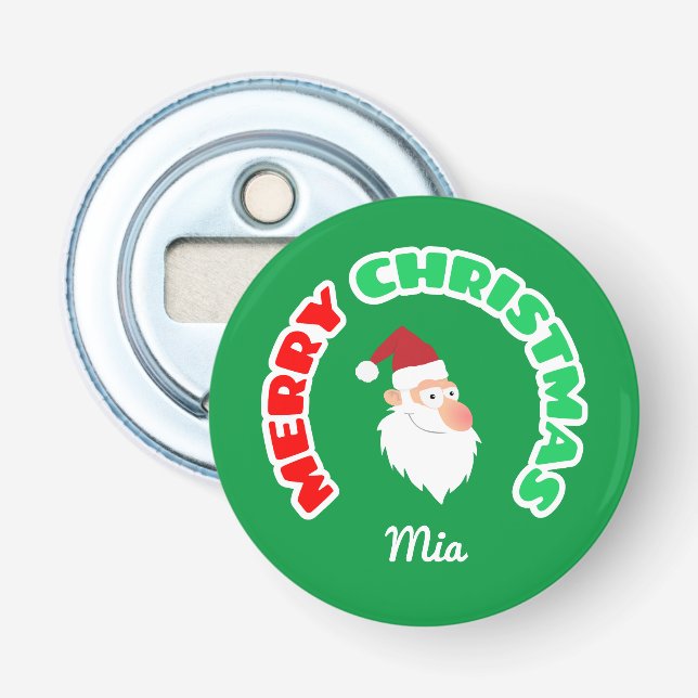 Merry Christmas Bottle Opener (Front)