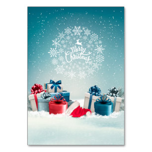 Merry Christmas Box Table Number