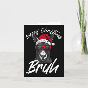 Merry Christmas Bruh Funny Dominick The Donkey Xma Card