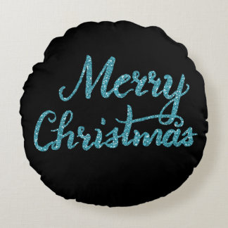 Merry Christmas brush script pillow