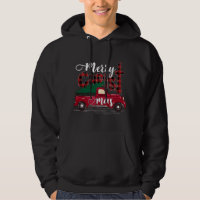 Merry Christmas Buffalo Plaid Red Truck Christian