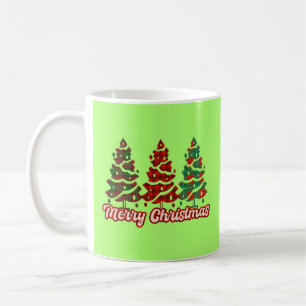 Merry Christmas Buffalo Plaid Trees Design-42019 Coffee Mug
