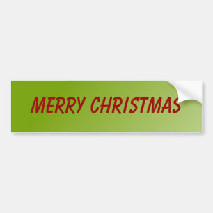 Merry christmas bumper sticker