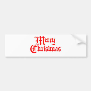 Merry-Christmas Bumper Sticker
