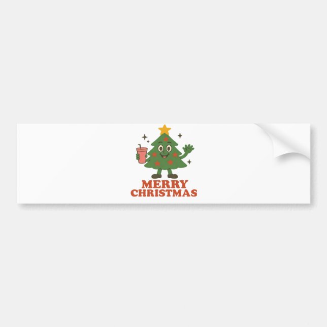 Merry Christmas  Bumper Sticker (Front)
