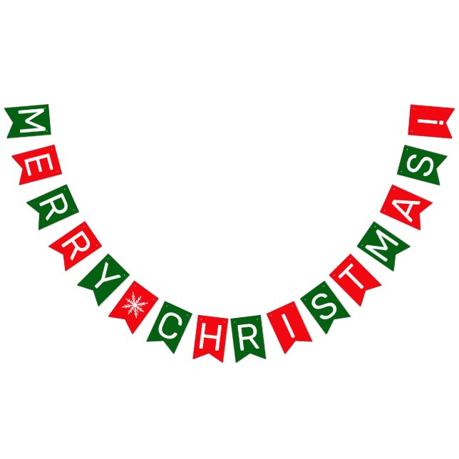 MERRY CHRISTMAS BUNTING FLAGS (All)
