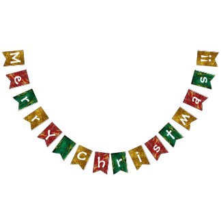 Merry Christmas!! Bunting Flags