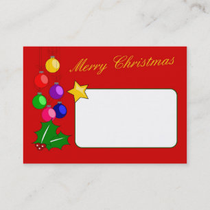 Merry Christmas Business Card