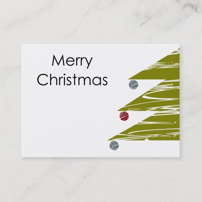 Merry Christmas Business Card (Front)