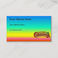 Merry Christmas Business Card