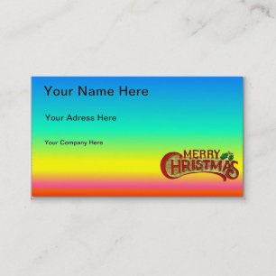 Merry Christmas Business Card