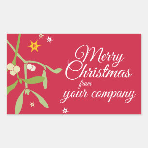 Merry Christmas business gift labels