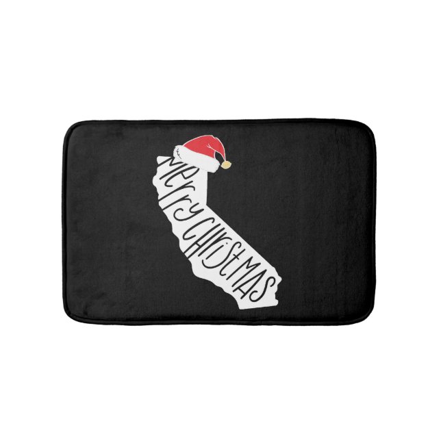 Merry Christmas California   Bath Mat (Front)