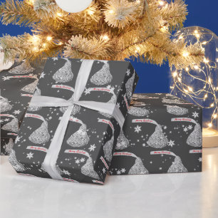 Merry Christmas Candy And Snowflakes Wrapping Paper