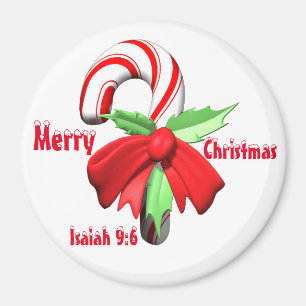 Merry Christmas Candy Cane Customize It Magnet