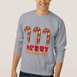 Merry Christmas Candy Cane Ugly Holiday Sweater