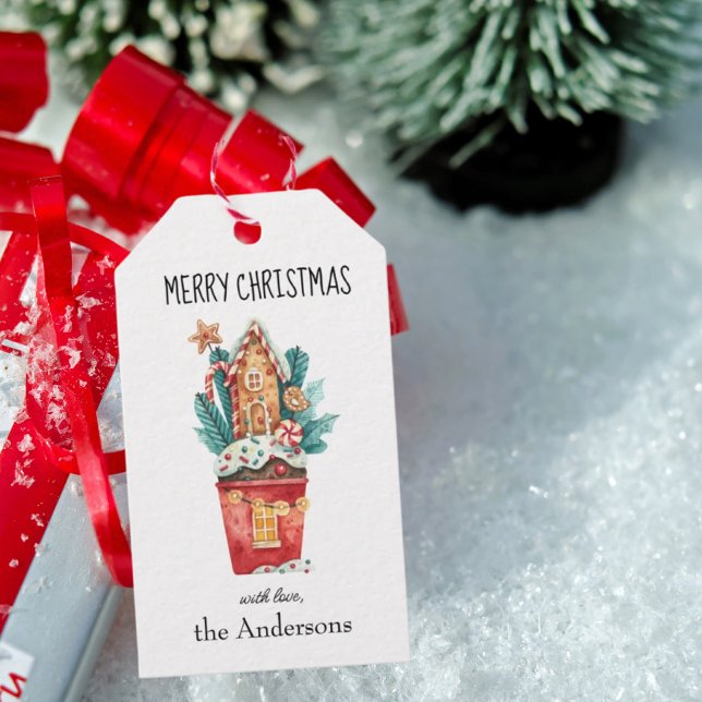 Merry Christmas Candy Houses & Sweets Gift Tags (Creator Uploaded)