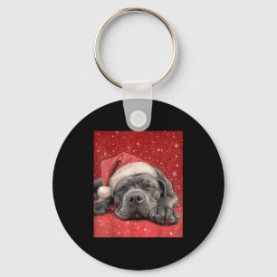 Merry Christmas Cane Corso Keychain
