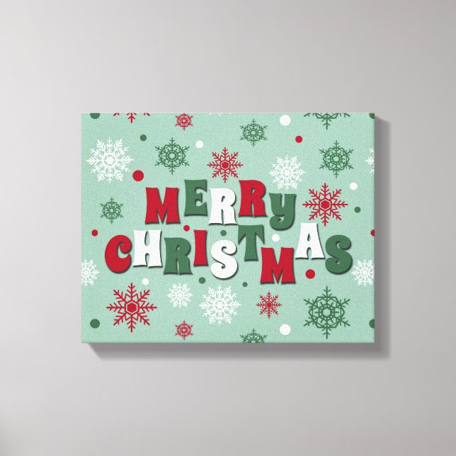 Merry Christmas Canvas Print (Front)