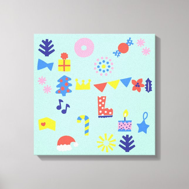 MERRY CHRISTMAS  CANVAS PRINT (Front)