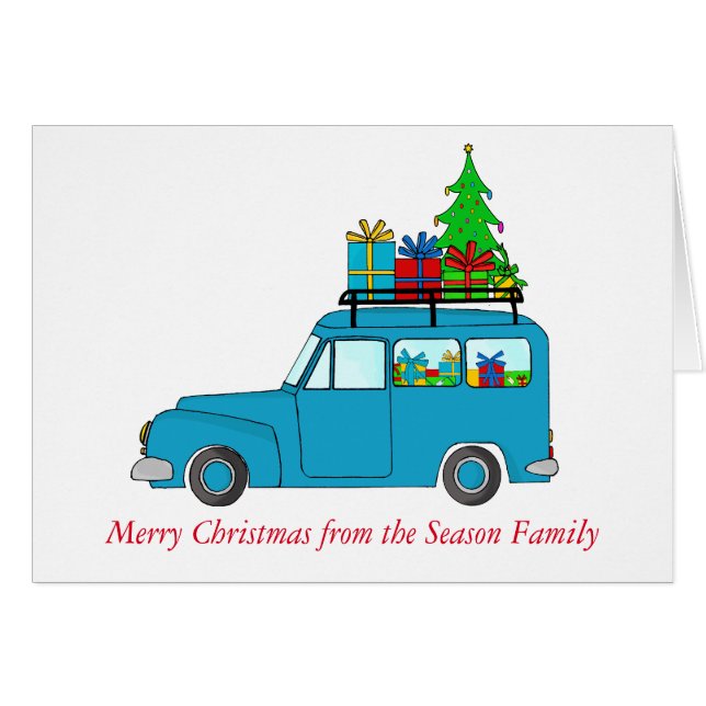 Merry Christmas car (Front Horizontal)