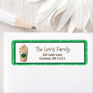 Merry Christmas Caramel Drizzled Latte