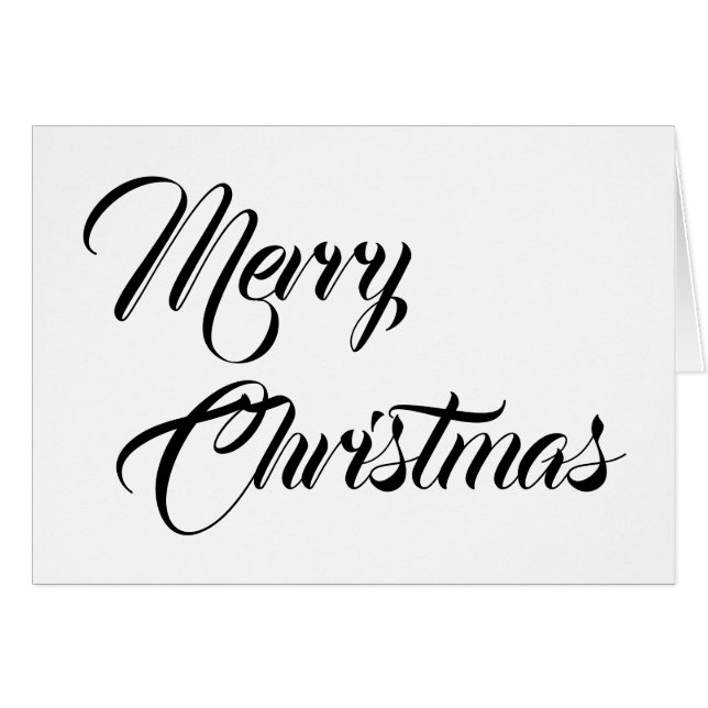 Merry Christmas, card (Front Horizontal)