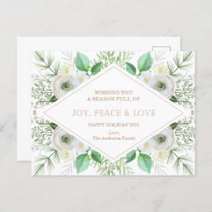 Merry Christmas Card Custom Christmas Postcard