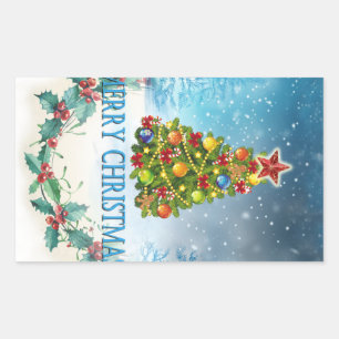 Merry Christmas card Sticker