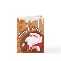 Merry Christmas Card with Cookies, Holiday Cheer