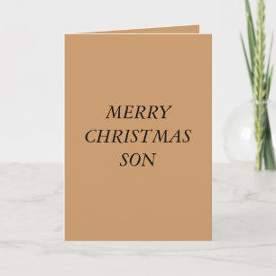 MERRY CHRISTMAS CARDS TO SON